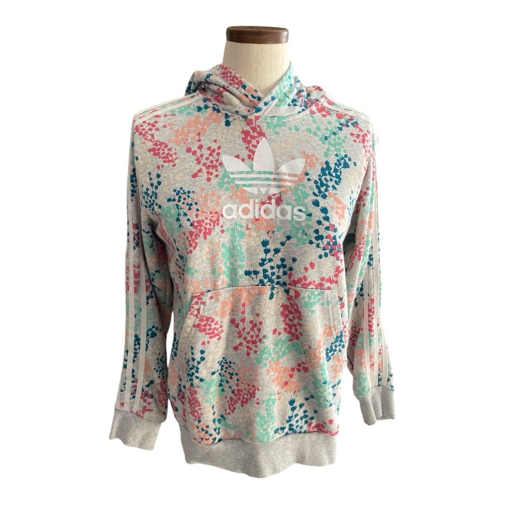 •Adidas Multicolor Floral Hoodie